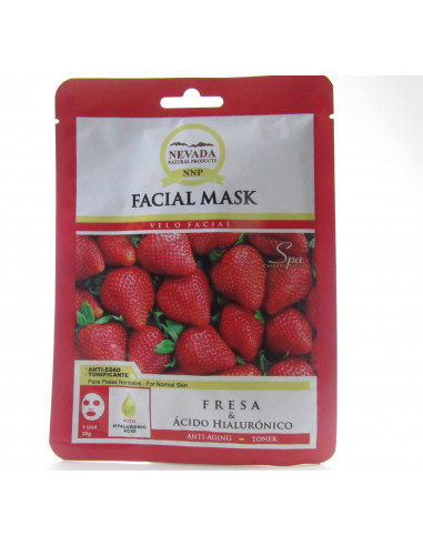 mascarilla facial de fresa